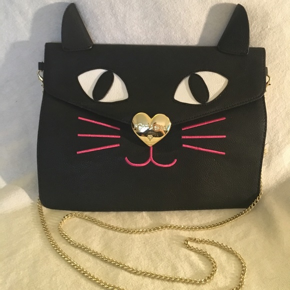 Betsey Johnson Handbags - Betsey Johnson Kitchi Cat Cross Body Clutch
